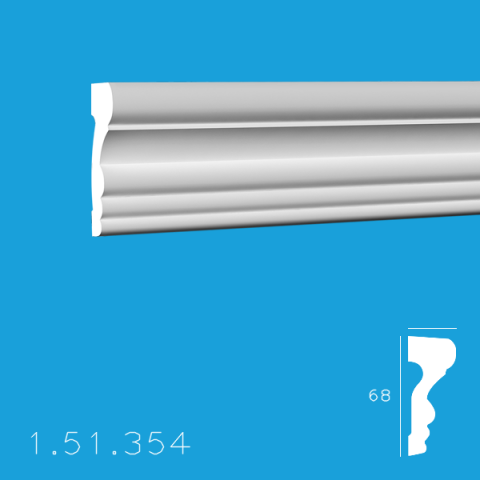 Brauri Poliuretan - Brau 1.51.354 Poiluretan Gaudi 68 x 2000 mm