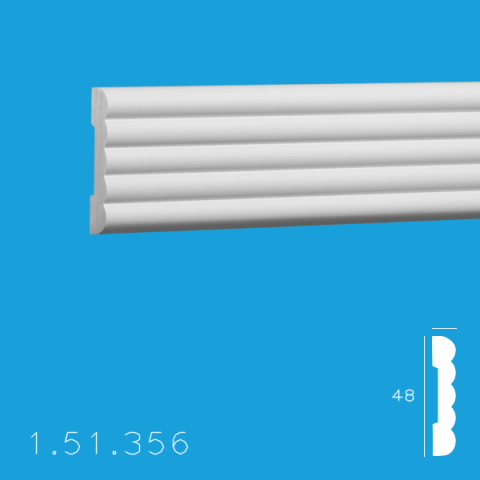 Brauri Poliuretan - Brau 1.51.356 Poiluretan Gaudi 48 x 2000 mm