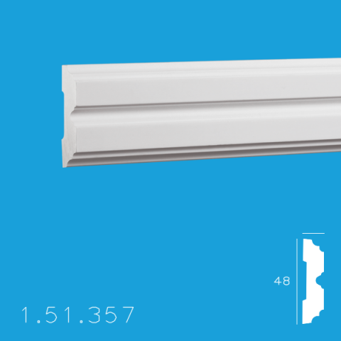 Brauri Poliuretan - Brau 1.51.357 Poiluretan Gaudi 48 x 2000 mm