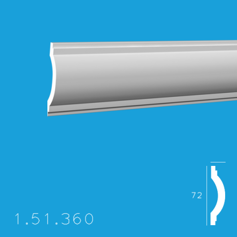 Brauri Poliuretan - Brau 1.51.360 Poiluretan Gaudi 72 x 2000 mm