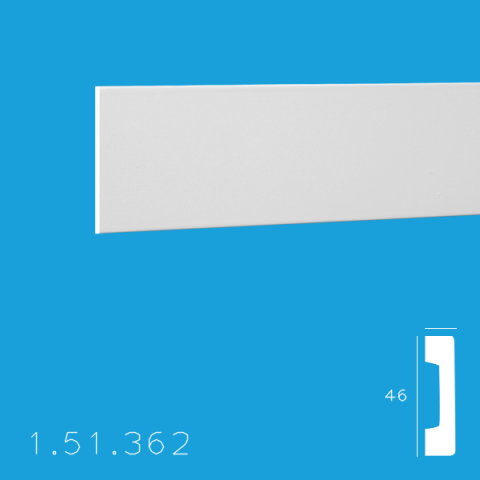 Profile decorative de interior - Brau 1.51.362 Poiluretan Gaudi 46 x 2000 mm