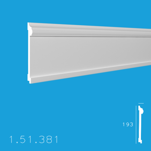 Profile decorative de interior - Brau 1.51.381 Poiluretan Gaudi 193 x 2000 mm