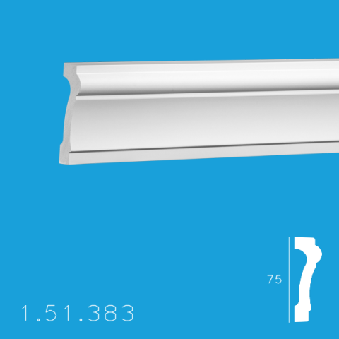 Brauri Poliuretan - Brau 1.51.383 Poiluretan Gaudi 75 x 2000 mm