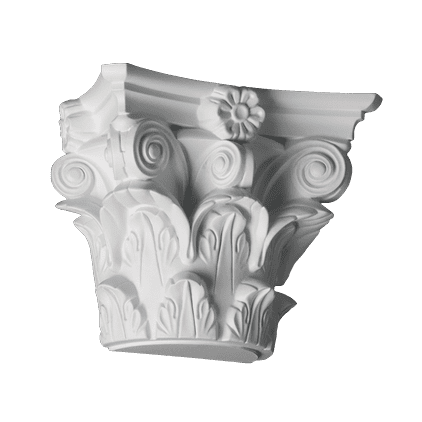 Semicoloane de interior din poliuretan - Capitel 1.15.010 Poliuretan Gaudi 182 x 225 x 112 mm