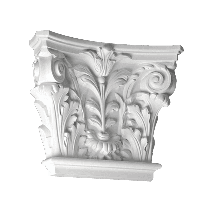 Pilastri de interior din poliuretan - Capitel 1.21.002 Poliuretan Gaudi 346 x 420 x 110 mm