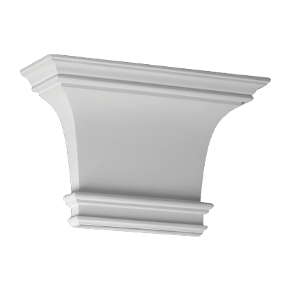 Pilastri de interior din poliuretan - Capitel 1.21.003 Poliuretan Gaudi 220 x 355 x 95 mm