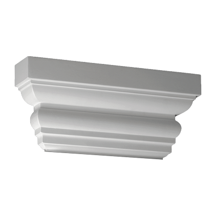 Pilastri de interior din poliuretan - Capitel 1.21.004 Poliuretan Gaudi 180 x 400 x 75 mm