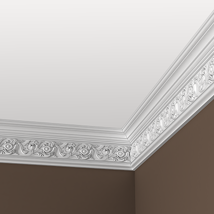 Cornișă 1.50.128 Poliuretan Gaudi 145 x 66 x 2000 mm [2]