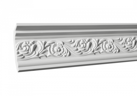 Cornise de interior din poliuretan - Cornișă 1.50.274 Poliuretan Gaudi 86 x 57 x 2000 mm