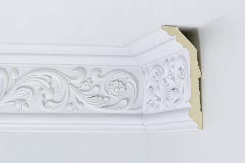 Cornise de interior din poliuretan - Cornisa CM1063-8 din poliuretan 150x67x2440 mm
