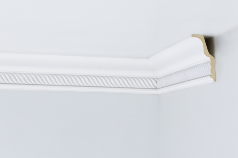 Cornise de interior din poliuretan - Cornisa CM1068-8 din poliuretan 90x44x2440 mm
