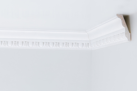 Cornise de interior din poliuretan - Cornisa CM128 din poliuretan 77x43x2000 mm