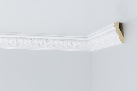 Cornise de interior din poliuretan - Cornisa CM129 din poliuretan 68x35x2000 mm