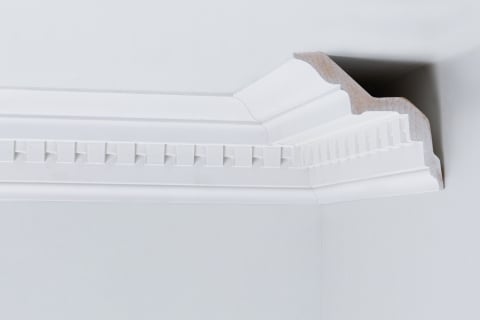 Cornise de interior din poliuretan - Cornisa CM143 din poliuretan 125x125x2000 mm