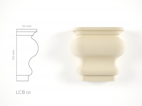Chei de bolta de exterior - Element decorativ Cheie de bolta LCB01 170x170x70mm