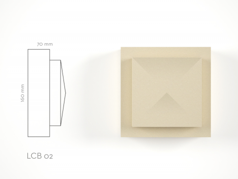 Chei de bolta de exterior - Element decorativ Cheie de bolta LCB02 160x160x70mm