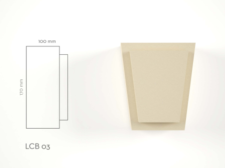 Chei de boltă de exterior - Cheie de boltă decorativă de exterior LCB03 170 x 200 x 100 mm – produs și schiță cotată