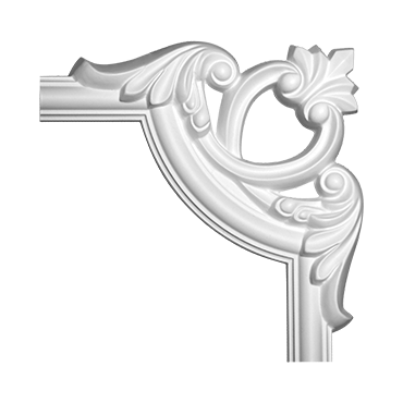 Ornamente de colt - Ornament colț 1.52.285 Poliuretan Gaudi 180 x 180 x 24 mm