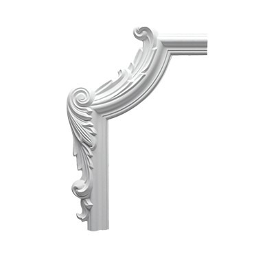 Ornamente de colt - Ornament colț 1.52.290 Poliuretan Gaudi 395 x 215 x 24 mm