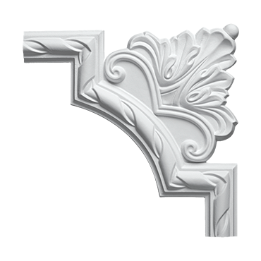 Ornamente de colt - Ornament colț 1.52.292 Poliuretan Gaudi 255 x 255 x 19 mm