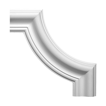 Profile decorative de interior - Ornament colț 1.52.302 Poliuretan Gaudi 215 x 215 x 25 mm