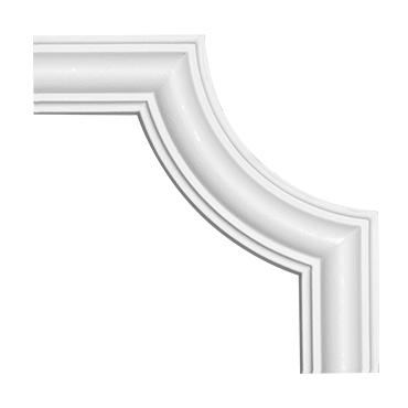 Profile decorative de interior - Ornament colț 1.52.322 Poliuretan Gaudi 110 x 110 x 12 mm