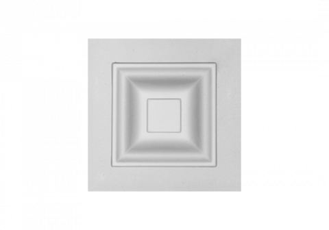 Cadre de usa de interior din poliuretan - Ornament patrat usa 1.54.001 Poliuretan Gaudi 98 x 98 x 30 mm