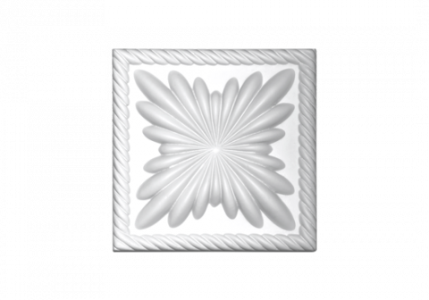 Cadre de usa de interior din poliuretan - Ornament patrat usa 1.54.013 Poliuretan Gaudi 109 x 109 x 28 mm