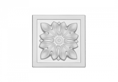Cadre de usa de interior din poliuretan - Ornament patrat usa 1.54.017 Poliuretan Gaudi 86 x 86 x 27 mm