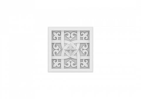 Panouri decorative pentru tavan din poliuretan - Panou de tavan 1.57.502 Poliuretan Gaudi 147 x 147 x 33 mm