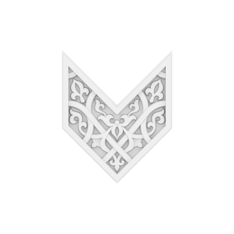 Panouri decorative pentru tavan din poliuretan - Panou de tavan 1.57.504 Poliuretan Gaudi 208 x 250 x 24 mm