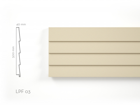 Panouri decorative de exterior tip FUGA - Panou decorativ Panou Fuga LPF03RA 500x40x2000mm
