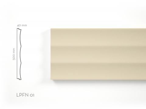 Panouri decorative de exterior tip FUGA - Panou decorativ Panou Fuga LPFN01RA 500x40x2000mm