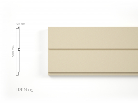 Panouri decorative de exterior tip FUGA - Panou decorativ Panou Fuga LPFN05RA 500x30x2000mm