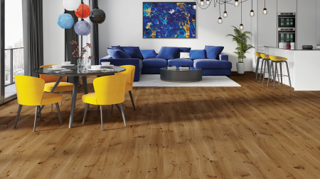 Parchet Triplu Stratificat - Parchet triplu stratificat Stejar Azores Medio 155mm x 2.2m x 14mm