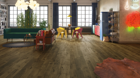 Parchet Triplu Stratificat - Parchet triplu stratificat Stejar Bonet Medio 155mm x 2.2m x 14mm
