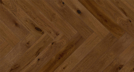 Parchet Triplu Stratificat - Parchet triplu stratificat Stejar Brown Sugar Herringbone 5G 130mm x 0.725m x 14mm
