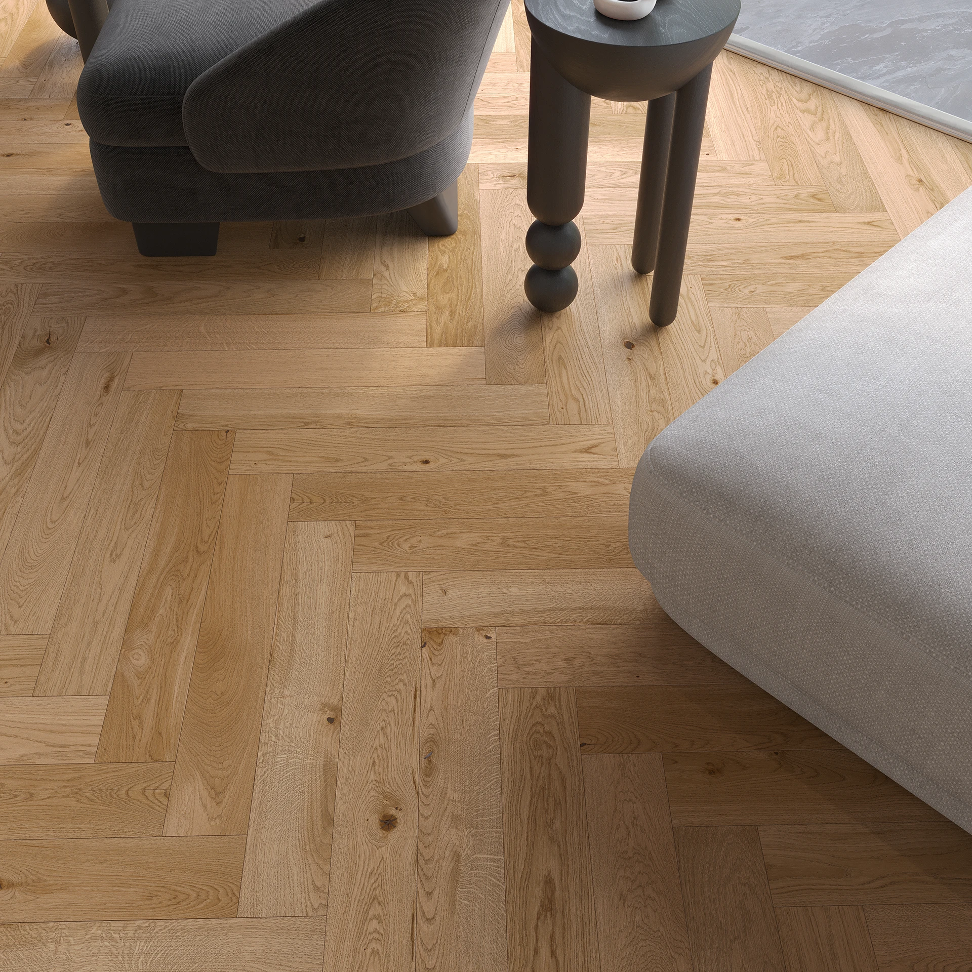 Parchet triplu stratificat Stejar Mainland Herringbone 130 Barlinek [3]