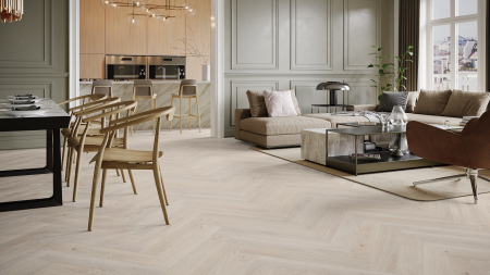 Parchet - Parchet triplu stratificat Stejar Pudding Herringbone 130 Barlinek