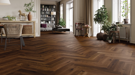 Parchet - Parchet triplu stratificat Stejar Trapani Herringbone 130 Barlinek