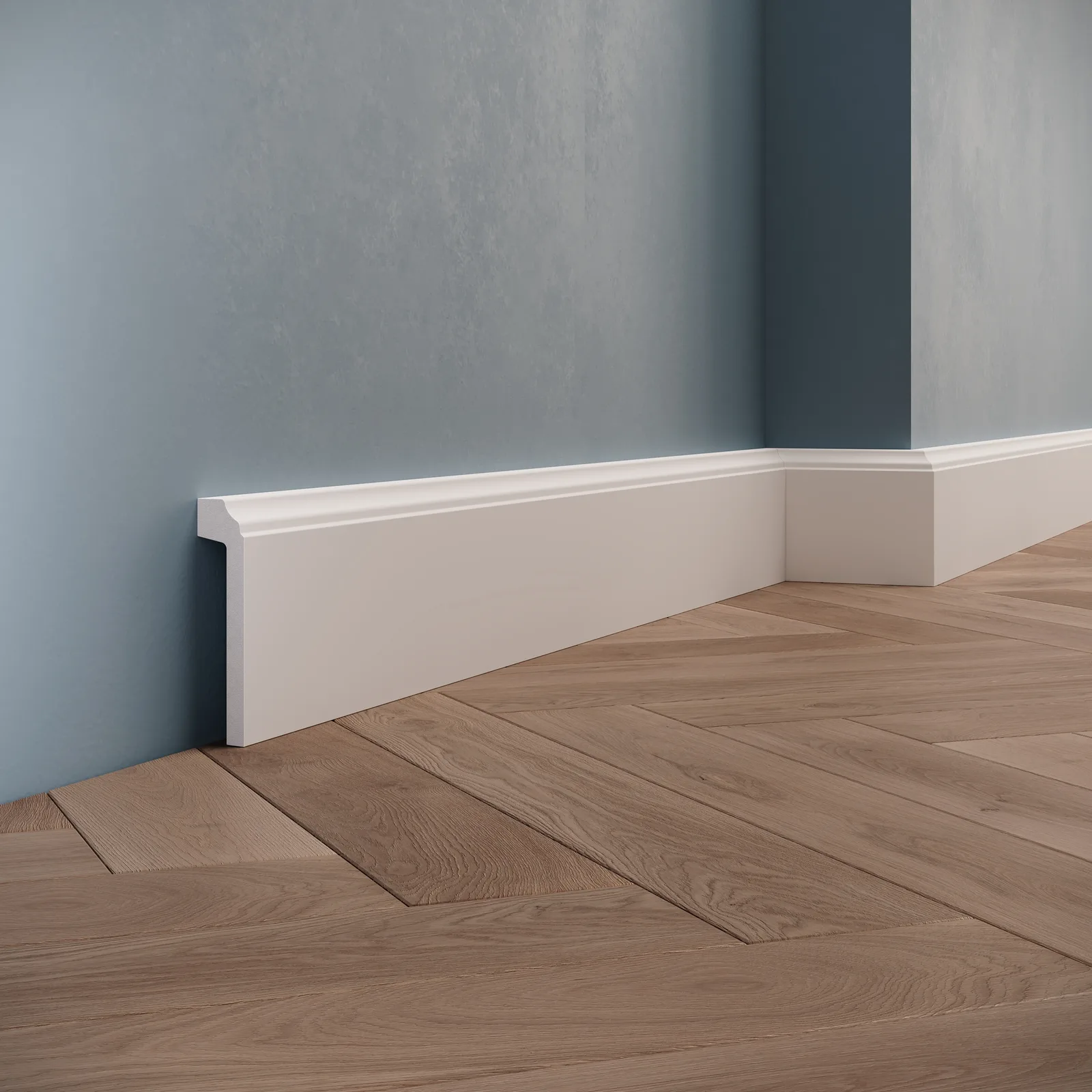 Plinte din polimer dur - Plintă din polimer dur PDPL011, 100 × 22 × 2400 mm