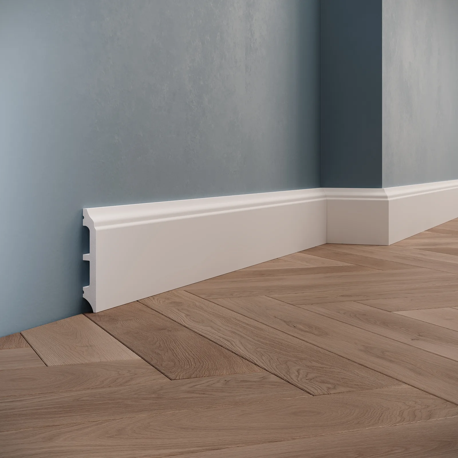 Plinte din polimer dur - Plintă din polimer dur PDPL008, 101 × 15 × 2400 mm