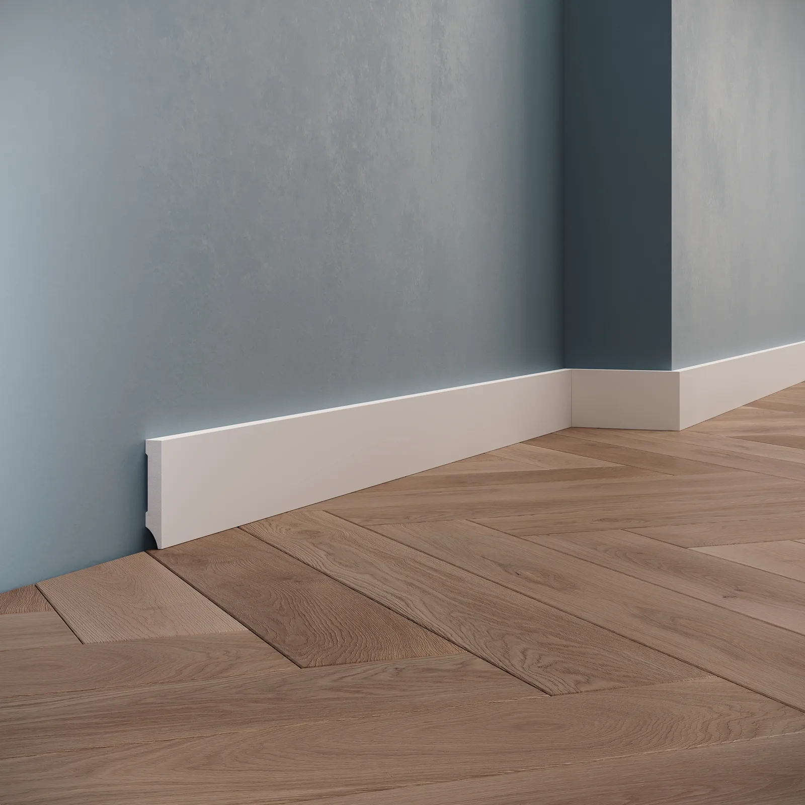 Plinte din polimer dur - Plintă din polimer dur PDPL002, 60 × 11 × 2400 mm