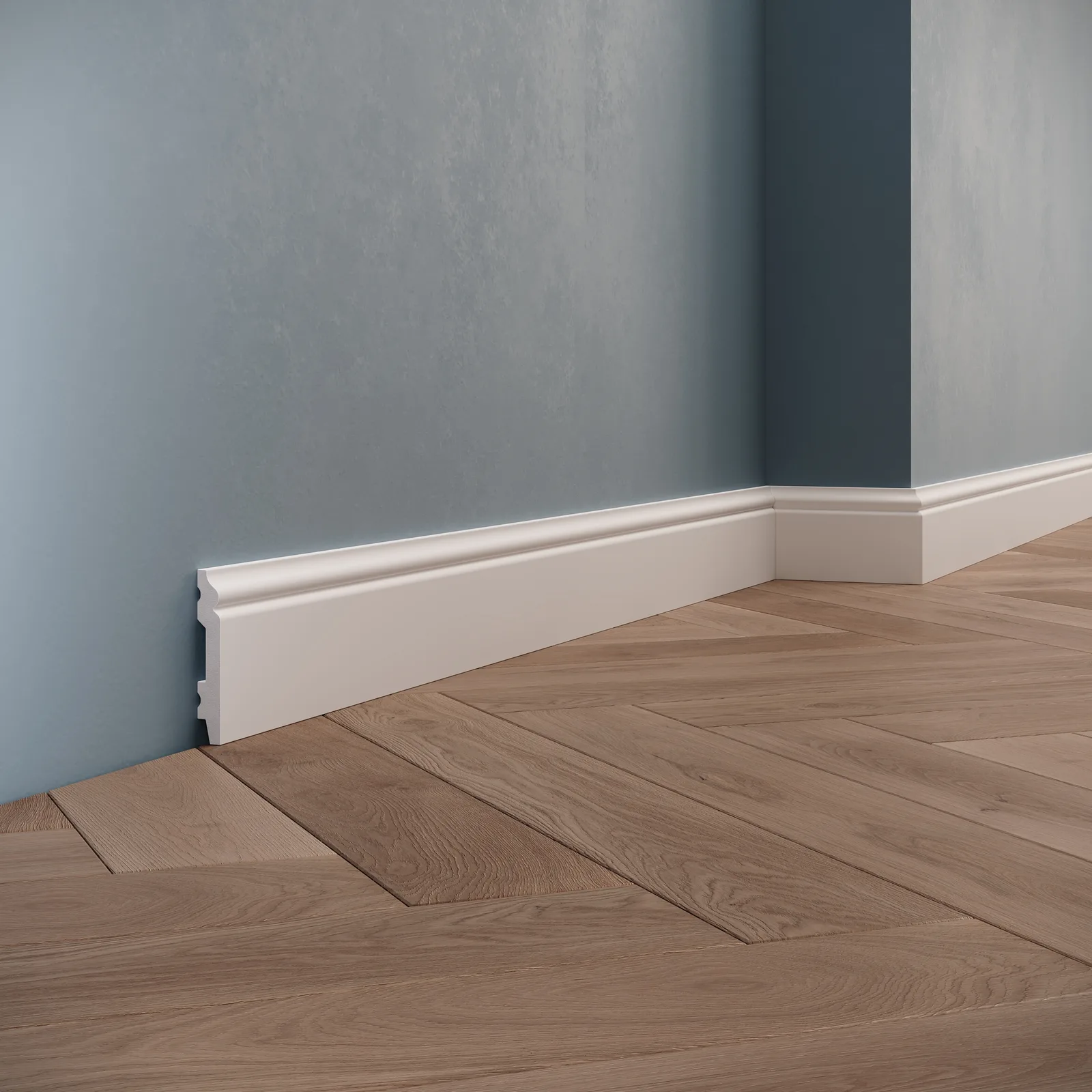 Plinte din polimer dur - Plintă din polimer dur PDPL004, 70 × 11 × 2400 mm