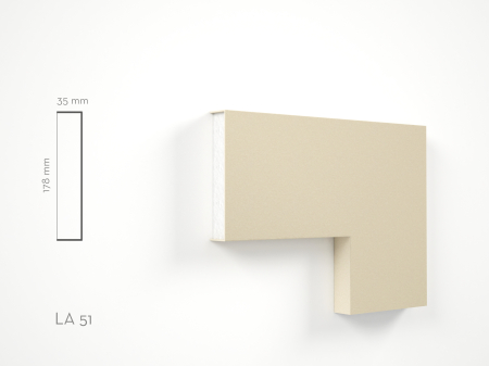Profile decorative de exterior - Profil decorativ Ancadrament LA 51 178x35x2000mm