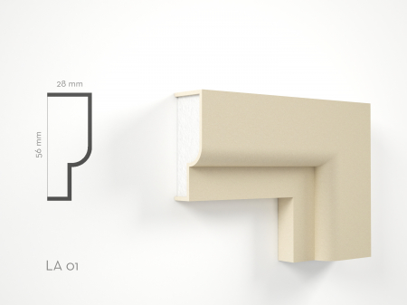 Ancadramente fereastra de exterior - Profil decorativ Ancadrament LA01 60x30x2000mm
