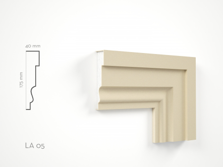 Ancadramente fereastra de exterior - Profil decorativ Ancadrament LA05 175x40x2000mm
