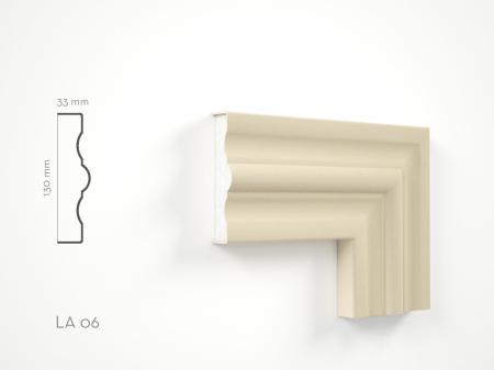 Ancadramente fereastra de exterior - Profil decorativ Ancadrament LA06 130x33x2000mm