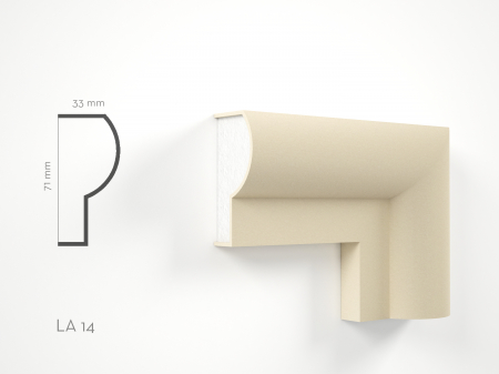 Ancadramente fereastra de exterior - Profil decorativ Ancadrament LA14 71x33x2000mm