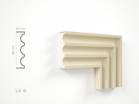 Ancadramente fereastra de exterior - Profil decorativ Ancadrament LA16 130x30x2000mm